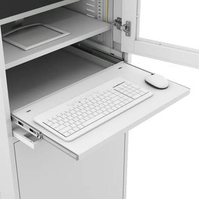 Szafa komputerowa STEVE, 640 x 1750 x 630 mm, szara