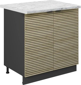 Szafka pod zlew panel dębowy 80x60x82 fame-line