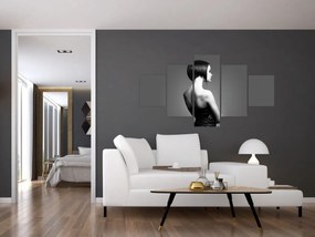 Obraz eleganckiej kobiety (125x70 cm)