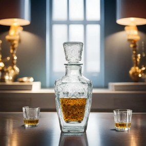 Karafka szklana z korkiem, 900 ml