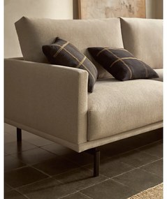 Beżowa sofa z tkaniny szenilowej 214 cm Galene – Kave Home