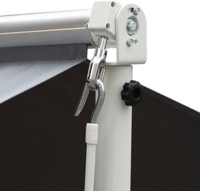 Outsunny markiza stojąca ogrodowa ze składanym ramieniem taras szara 3 x 3 m