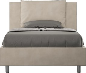 Łóżko bez stelaża tapicerowane 120x200 microfibra piaskowy Antea