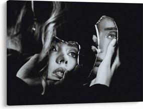 Obraz - Spojrzenie w lustro (70x50 cm)