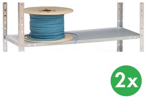 Kovona Półki dodatkowe, 75 kg, 1000 x 500 mm, białe, 2 szt.
