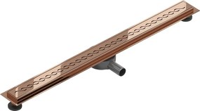 Mexen Flat 360° M18 odpływ liniowy obrotowy 80 cm, różowe złoto - 1623080-40