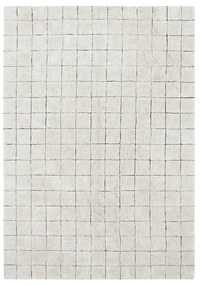 Kremowy bawełniany dywan tkany ręcznie odpowiedni do prania 120x160 cm Mosaic – Lorena Canals