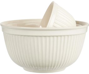 Kremowe ceramiczne miski MYNTE BUTTER CREAM, zestaw 3 sztuki