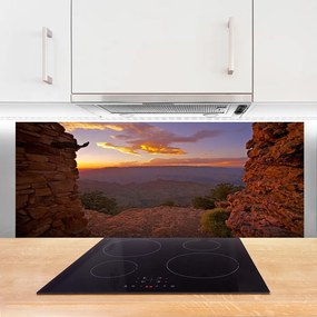 Panel Szklany Skaliste Szczyty Nad Chmurami