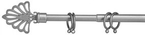 Szary metalowy karnisz VALANCE PLUM 120-210 cm