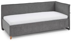 Szare łóżko dziecięce ze schowkiem 90x200 cm Fun – Meise Möbel