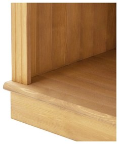 Regał z litego drewna sosnowego w naturalnym kolorze 74x223x37 cm Anita – Støraa