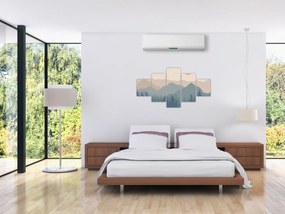 Obraz - Góry Turkusowe N⁰1 (125x70 cm)
