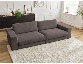 Szarobrązowa sztruksowa sofa 274 cm Leonard – Bobochic Paris