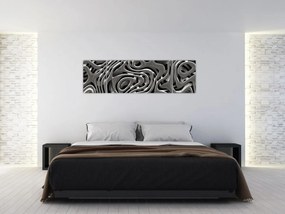 Obraz - Metaliczna abstrakcja (170x50 cm)