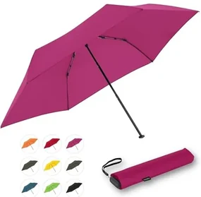ZERO płaski uni fantazyjny różowy - składany parasol