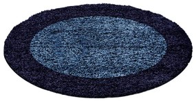 Dywan Shaggy Life granatowy 160 cm x 160 cm koło