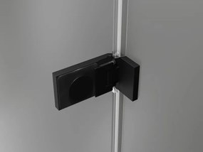Mexen Lunar-F drzwi prysznicowe składane prawe 95 cm, transparent, czarne - 836-095-000-70-00-P