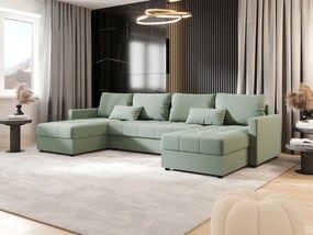 BEDANTE narożnik MOS U BIS Cosmic 16 z funkcją spania sofa w kształcie litery U z pojemnikiem na pościel