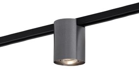 Nowoczesny szynowy reflektor jednofazowy w kolorze ciemnoszarym - Iconic Rondoo Up