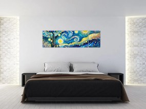 Obraz – Mozaika gwiaździstej nocy (170x50 cm)