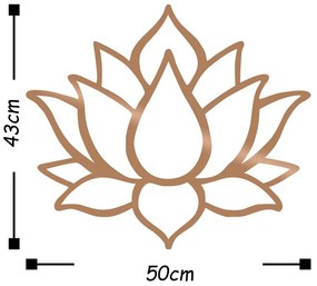 Dekoracja ścienna w kolorze złota Wallity Lotus