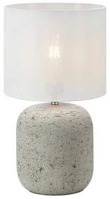 Szara lampa stołowa z tekstylnym kloszem (wysokość 44 cm) Montagna – Markslöjd