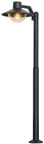 Czarna zewnętrzna lampa stojąca - D165 F7-S37