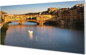 Panel szklany do Kuchni Wschód Słońca nad Mostami