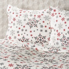 4Home Pościel mikroflanela Snowflakes, 140 x 220 cm, 70 x 90 cm
