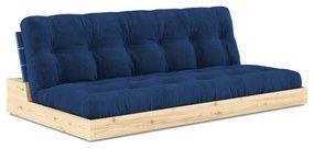 Niebieska sztruksowa rozkładana sofa 196 cm Base – Karup Design