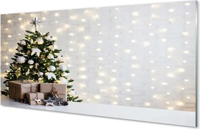 Panel szklany do Kuchni Bożonarodzeniowe Drzewka i Podarki