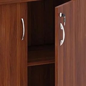 Szafka biurowa ARRISTO LUX, 800 x 400 x 836 mm, orzech