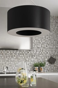 Żyrandol SATURNO 70 czarny/biały SOLLUX  LIGHTING