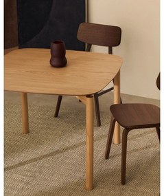 Stół w dekorze jesionu 100x100 cm Indara – Kave Home