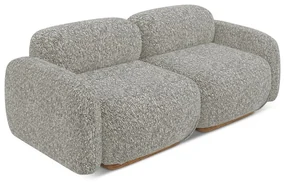 Szara sofa modułowa 190 cm Ailani – Makamii