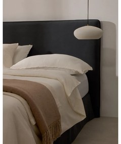 Antracytowe tapicerowane łóżko dwuosobowe 160x200 cm Jaira – Kave Home