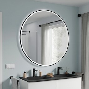 Lustro łazienkowe VARO FRAME okrągłe