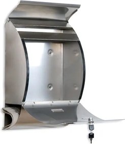 Skrzynka na listy ze stali nierdzewnej 33 x 48 x 17 cm