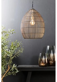 Lampa wisząca w czarno-złotym kolorze z metalowym kloszem ø 40 cm Meya – Light &amp; Living