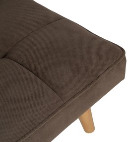 Brązowa rozkładana sofa z tkaniny szenilowej 175 cm – Ixia