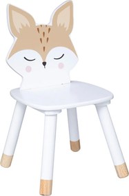 Krzesełko dla dzieci LISEK z sosnowymi nóżkami, 52,5 cm
