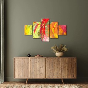 Obraz abstrakcji - malarstwo (125x70 cm)