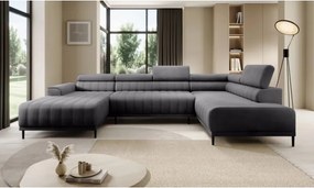 Narożnik CALDO XL Prawostronny z funkcją spania wolnostojąca w tkaninie RUN AGAIN 90 WERSAL