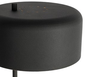 Lampa podłogowa Retro czarna ze złotym wnętrzem - Jinte Retro Oswietlenie wewnetrzne