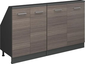 Szafka kuchenna na dach skośny szlachetna szarość 140x46x81.6 r-line