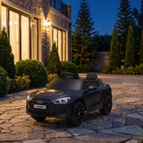 AIYAPLAY Elektryczny samochód dla dzieci Audi A5L 12V z pilotem 2,4 G, 2 silniki, akumulator litowy, miękki start, zawieszenie 4-kołowe | Aosom PL