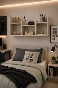 Kaszmirowa półka na ścianę w stylu nowoczesnym L6-S84