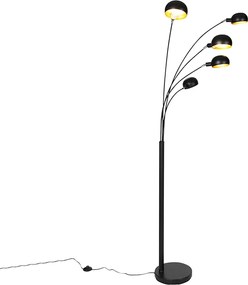 Inteligentna lampa stojąca czarna 5-światłowa w tym Wifi B35 - Sixties