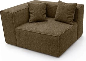 Narożnik Modułowy CERIO Brązowy Boucle Nowoczesny